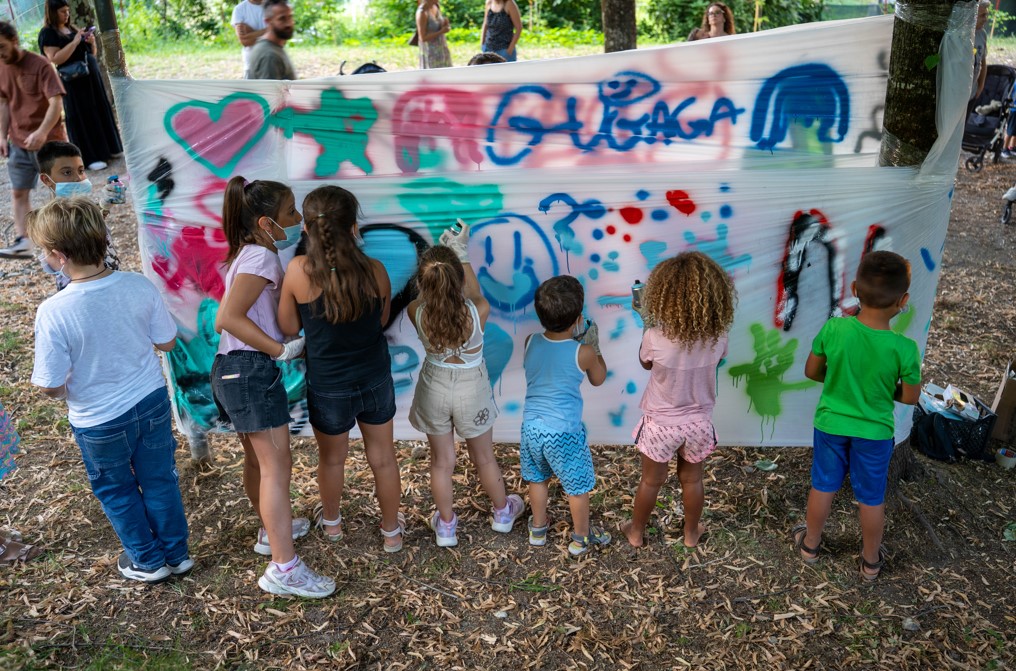 Lezione di pittura bambini — 2